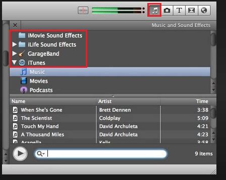 how to add itunes music to imovie